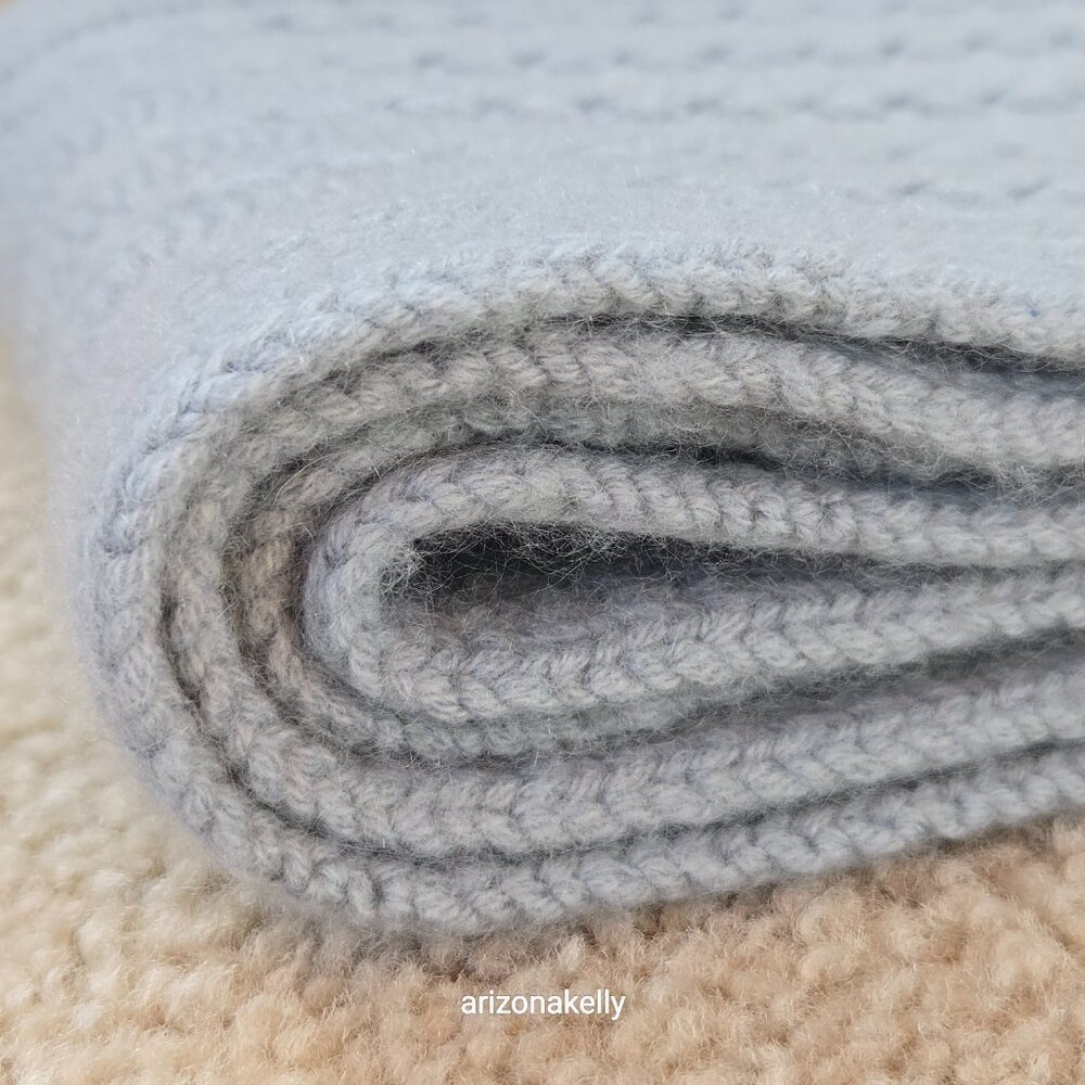 NWOT Cashmere Scarf Extra Long Elliot Mann Blue - Picture 10 of 13